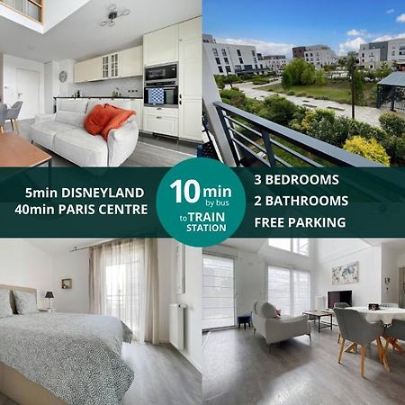 Le Colisee - Appartement Duplex Pour 6 A Disneyland Paris Montevrain Bagian luar foto